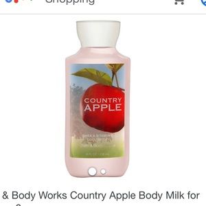 TWO BOTTLES of Country Apple BBW lotion